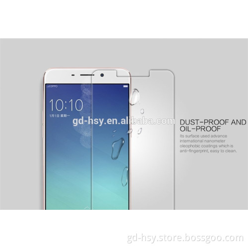 Best Price Phone Accessories Factory In Shenzhen China / 0.3mm Clear Tempered Glass Screen Protector Film for OPPO R9/R9 Plus
